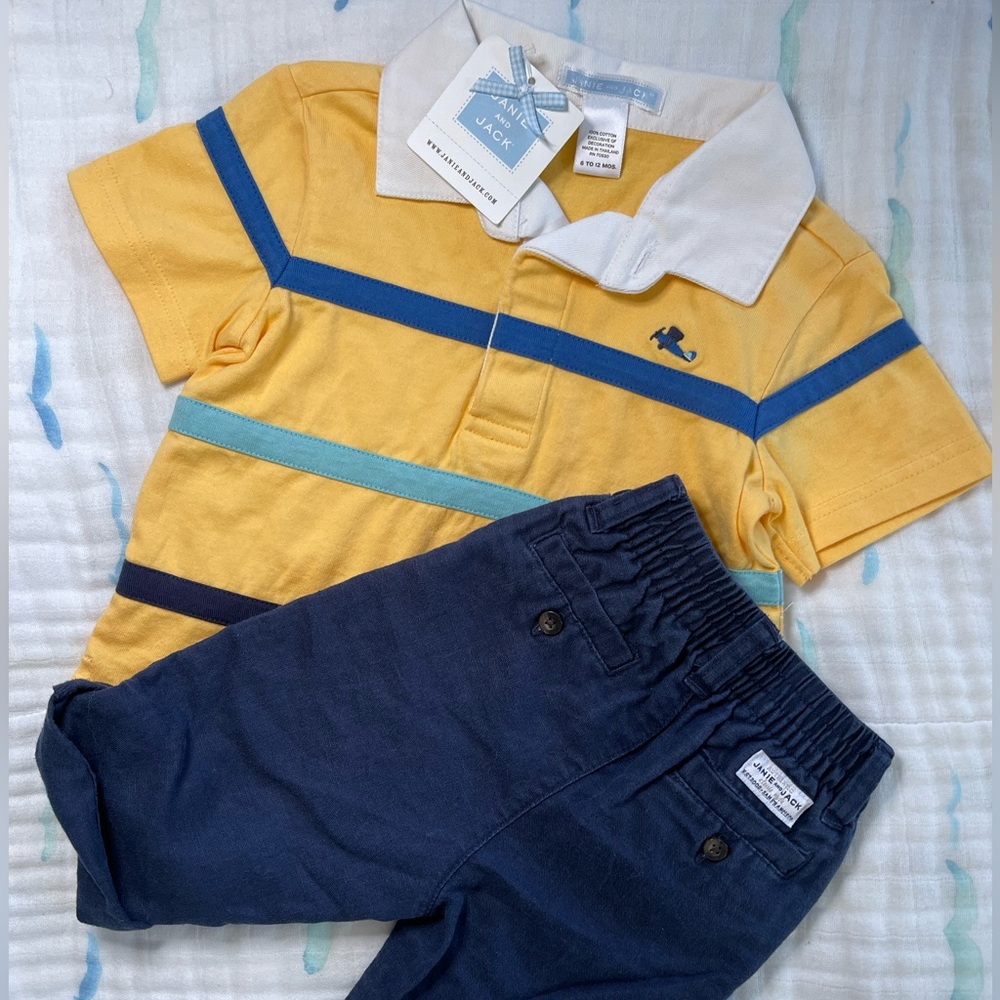 - Janie & Jack boy outfit. New / excellent 6-12 months